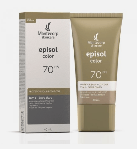 Protetor Solar FPS70 Episol Color Tom 1 Extra Clara 40mL