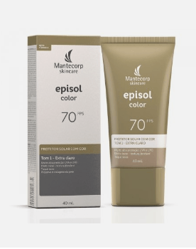 Protetor Solar FPS70 Episol Color Tom 1 Extra Clara 40mL