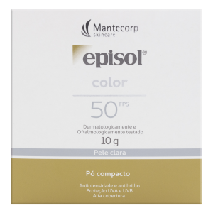 Protetor Solar FPS50 Episol Color Pó Compacto Pele Clara 10G