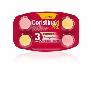 Coristina D Pro 4mg + 400mg + 4mg Comprimido - Blíster com 4 Comprimidos