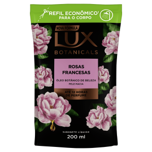 Sabonete Lux Botanicals Rosas Francesas Refil Liquido Com 200ml