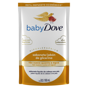 Sabonete Líquido Dove Baby Hidratação Glicerinada Refil 180mL