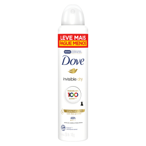 Antitranspirante Aerossol Invisible Dry Violeta E Frésia Branca Dove 250Ml Leve Mais Pague Menos