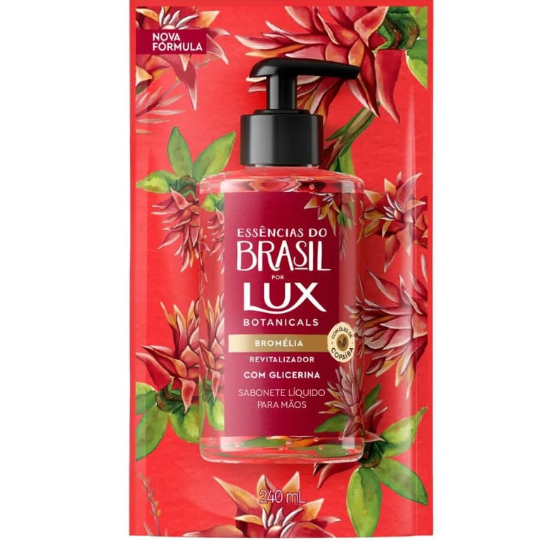 Sabonete Líquido Refil Lux Botanicals Essências Do Brasil Bromélia 240mL