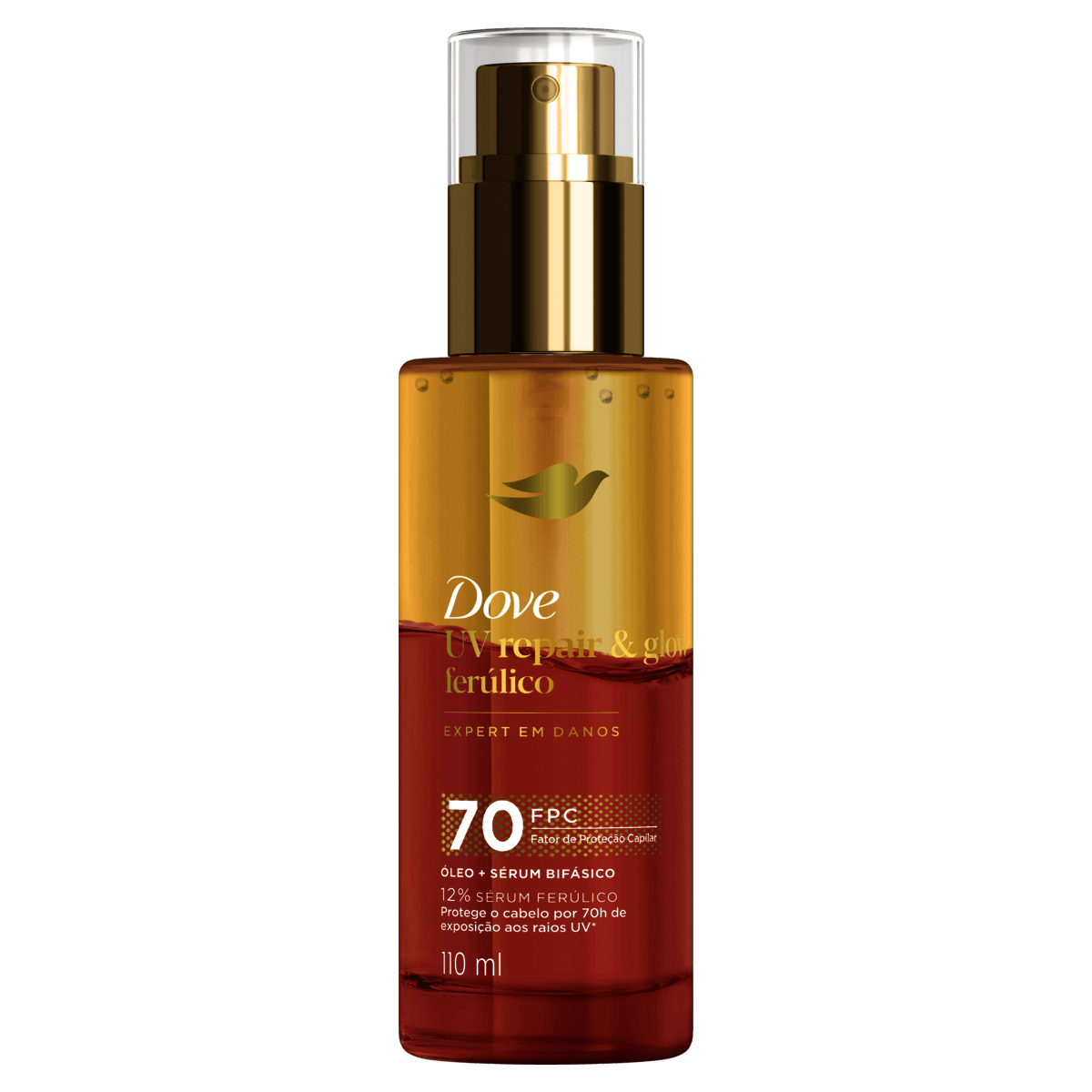 Óleo e Sérum Bifásico Dove UV Repair & Glow + Ferúlico 110mL