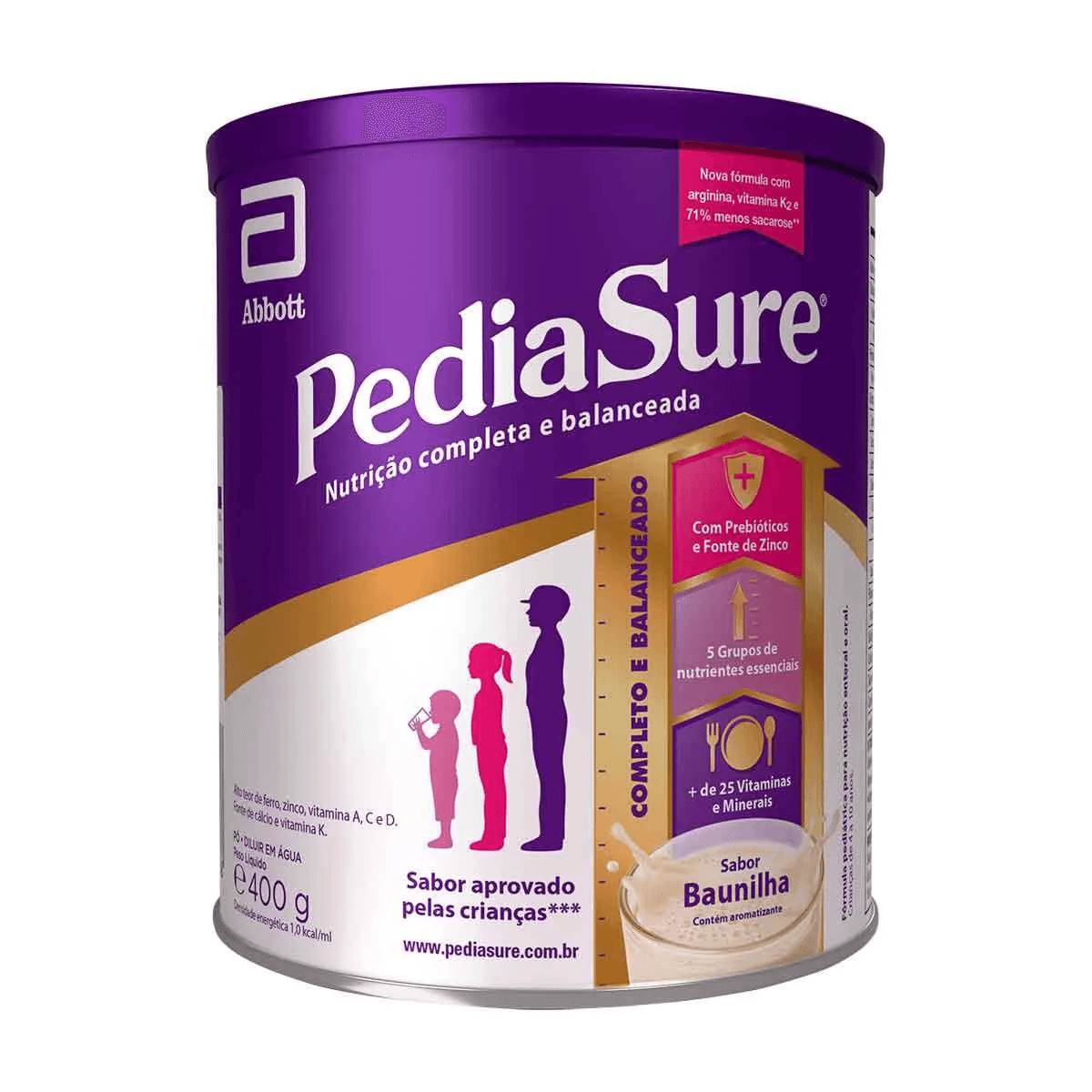 Pediasure Sabor Baunilha Lata com 400g