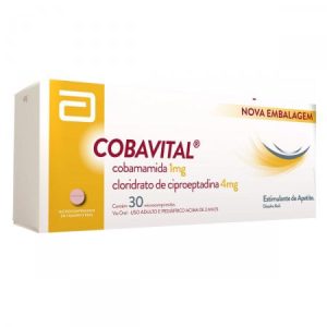 Cobavital 1mg + 4mg Comprimido Simples - Caixa com 30 Comprimidos