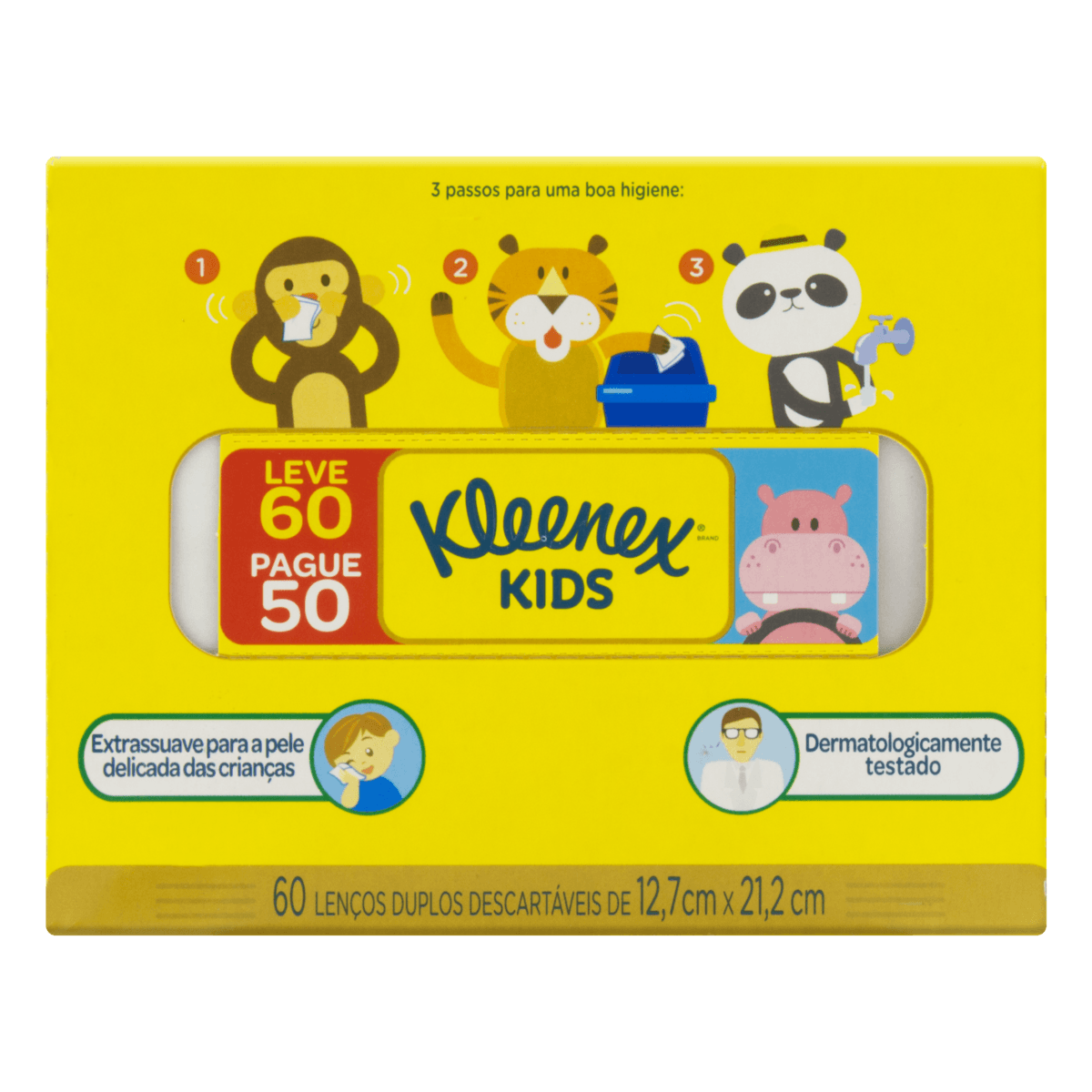 Lenço de Papel Kleenex Dia a Dia 60 unidades
