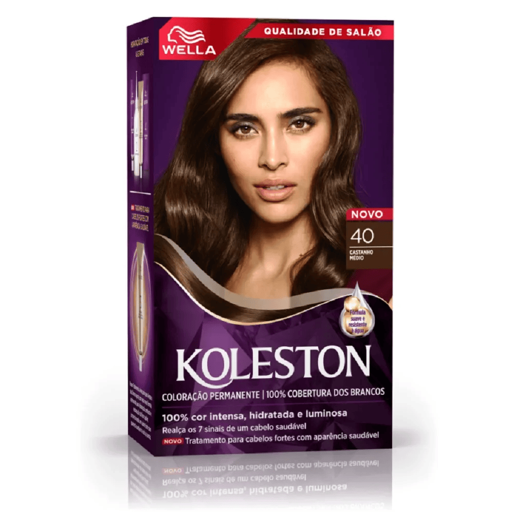 Tinta de Cabelo Castanho Médio 40 Koleston