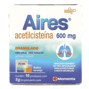 Aires 600mg Granulado Caixa com 16 Envelopes 5g Sabor Laranja