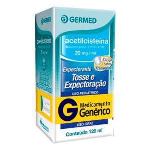 Acetilcisteína 20mg/mL Xarope Frasco com 120mL Sabor Framboesa