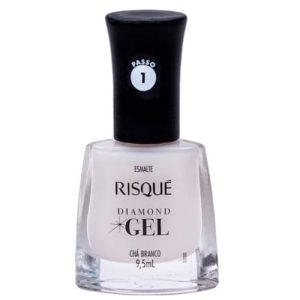 Esmalte Natural Risqué Diamond Gel Chá Branco 9,5mL