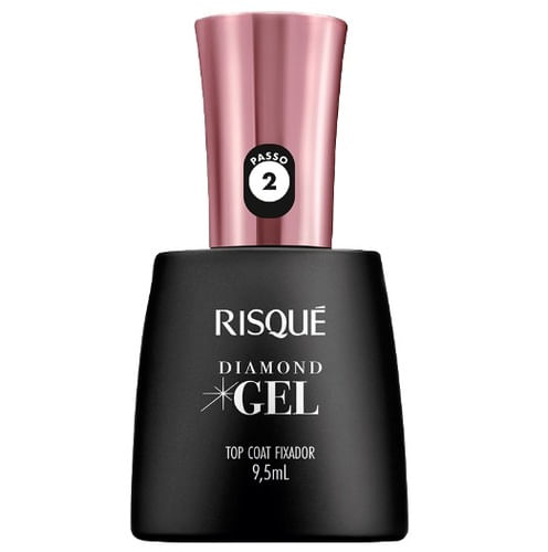 Esmalte Top Coat Fixador Risqué Diamond Gel 9,5mL