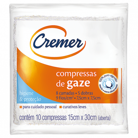 Compressa de Gaze 10Unid Cremer Max