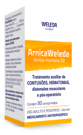 Arnica 185mg Comprimido - Caixa com 80 Comprimidos