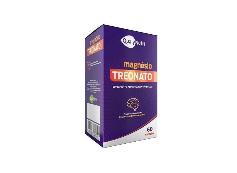 Magnésio Treonato Qualy Nutri 500mg Caixa com 60 Cápsulas