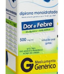 Dipirona 500mg/mL Solução Oral (gotas) Frasco com 20mL