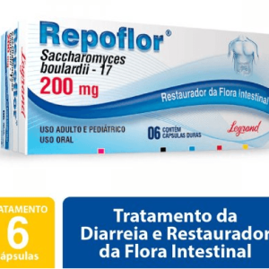 Repoflor 200mg - 6 Cápsulas Duras