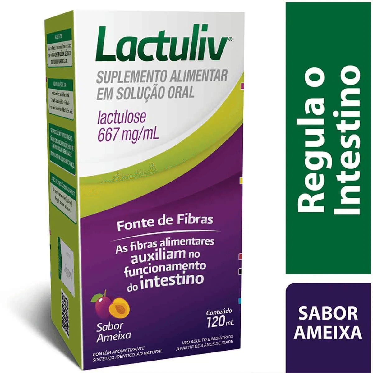 Lactuliv 667mg/mL Xarope Sabor Ameixa 120mL