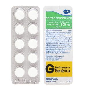 Dipirona 500mg Blíster com 10 Comprimidos
