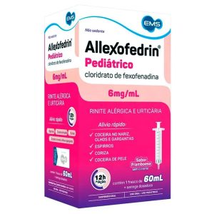 Allexofedrin Pediátrico 6mg/mL Suspensão Oral - Frasco com 60 mL