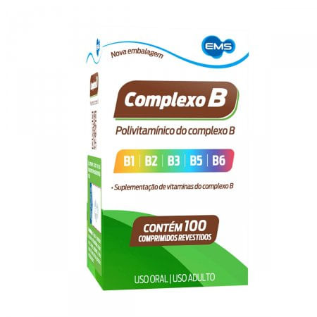 Complexo B Comprimido Revestido - Caixa com 100 Comprimidos