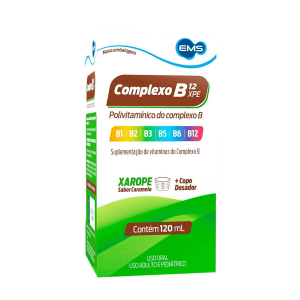 Complexo B 12 Xpe 3mg/mL + 1mg/mL + 1mg/mL + 2.5mg/mL + 1.5mg/mL + 1.5mg/mL Xarope - Frasco com 120