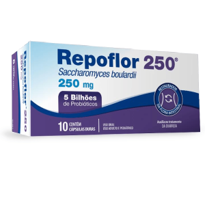 Repoflor 250mg Cápsula Dura - Frasco com 10 Cápsulas
