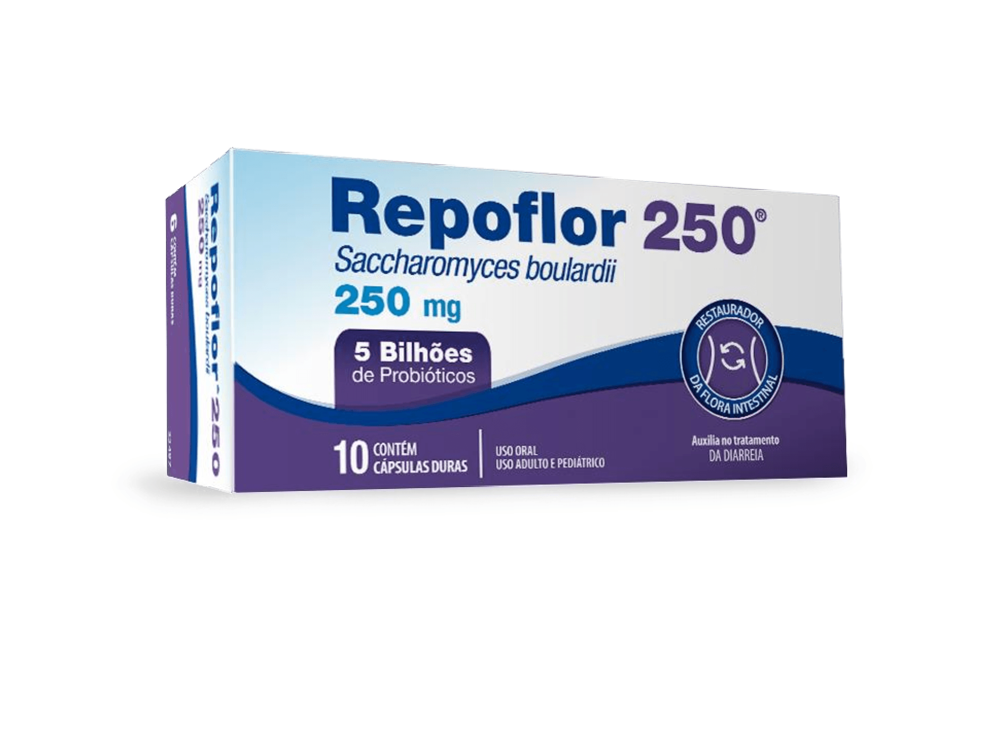 Repoflor 250mg Cápsula Dura - Frasco com 10 Cápsulas