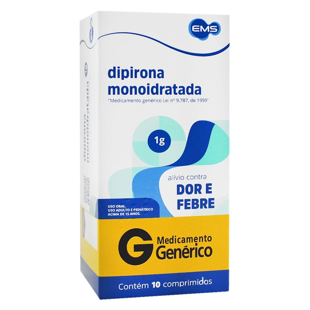 Dipirona 1g Caixa com 10 Comprimidos