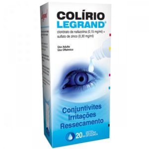 Colírio Legrand 0.15mg/mL + 0.3mg/mL Solução Oftálmica - Frasco com 20mL