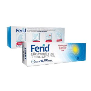 Ferid 250mg/g + 5UI/g Pomada Dermatológica - Bisnaga com 10 g