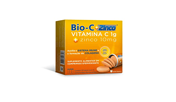 Bio-C + Zinco 1000mg + 10mg Comprimido Efervescente - Tubo com 30 Comprimidos