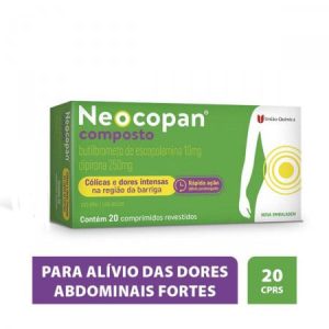 Neocopan Composto 250mg + 10mg Comprimido Revestido - Caixa com 20 Comprimidos