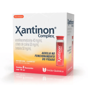 Xantinon Complex 40mg/mL + 53mg/mL + 50mg/mL Solução Oral - Caixa com 6 Flaconetes de 10mL