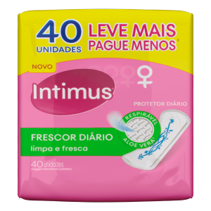 Protetor Diario Intimus Days com Perfume, sem abas, Leve 40 Pague 35