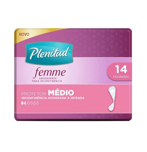 Protetor Diário Plenitud Femme Médio 14 Unidades