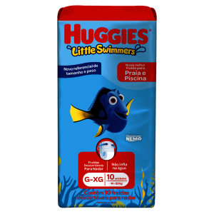 Fralda de Banho Huggies Little Swimmers G/XG 10 Unidades