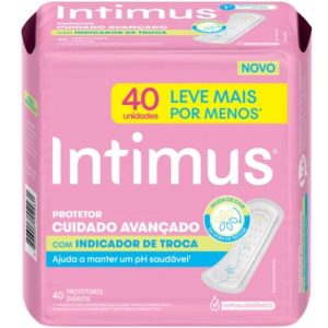Protetor Diário Intimus com Indicação de Troca 40 Unidades