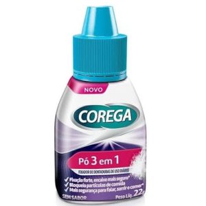 Pó Fixador de Dentaduras Corega 3 em 1 22g