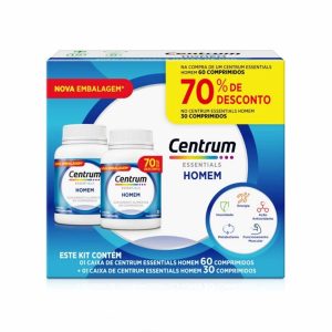 Kit Polivitamínico Centrum Essentials Homem de A a Zinco 60 + 30 comprimidos