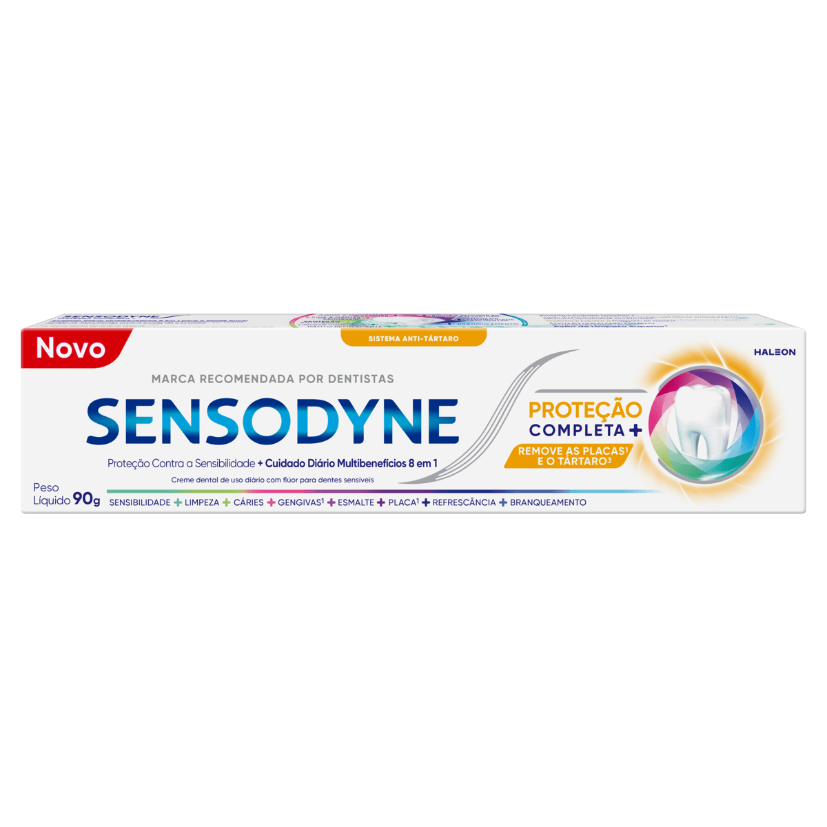 Creme Dental Antitártaro Sensodyne Proteção Completa - Bisnaga com 90g