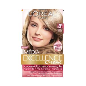 Tintura L'Oréal Imédia Excellence Creme 8.1 Louro Sueco