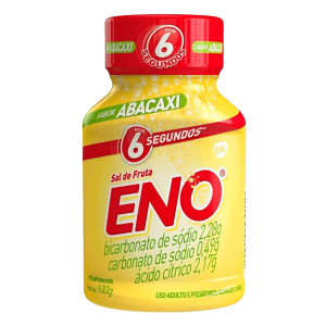 Sal de Fruta Eno 2.13g + 2.31g + 0.5g Pó efervescente Sabor Abacaxi - Frasco com 100 g