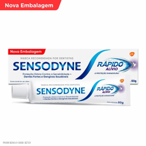 Creme Dental Original Sensodyne Rápido Alívio & Proteção Duradoura Caixa com 50g