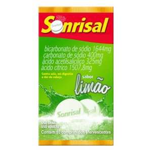 Sonrisal 400mg + 1854mg + 1413mg + 325mg Comprimido Efervescente - 5 Envelopes com 2 Comprimidos