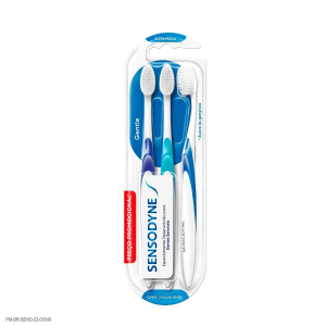 Escova Dental Extramacia Gentle Sensodyne com 3 Unidades