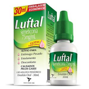 Luftal Gotas 75mg/mL Emulsão Oral (gotas) Frasco com 30mL Sabor Cereja