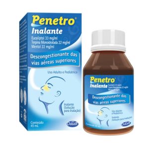 Penetro Inalante 5.5mg/mL + 22mg/mL + 22mg/mL + 33mg/mL Solução para Inalação - Frasco com 45 mL