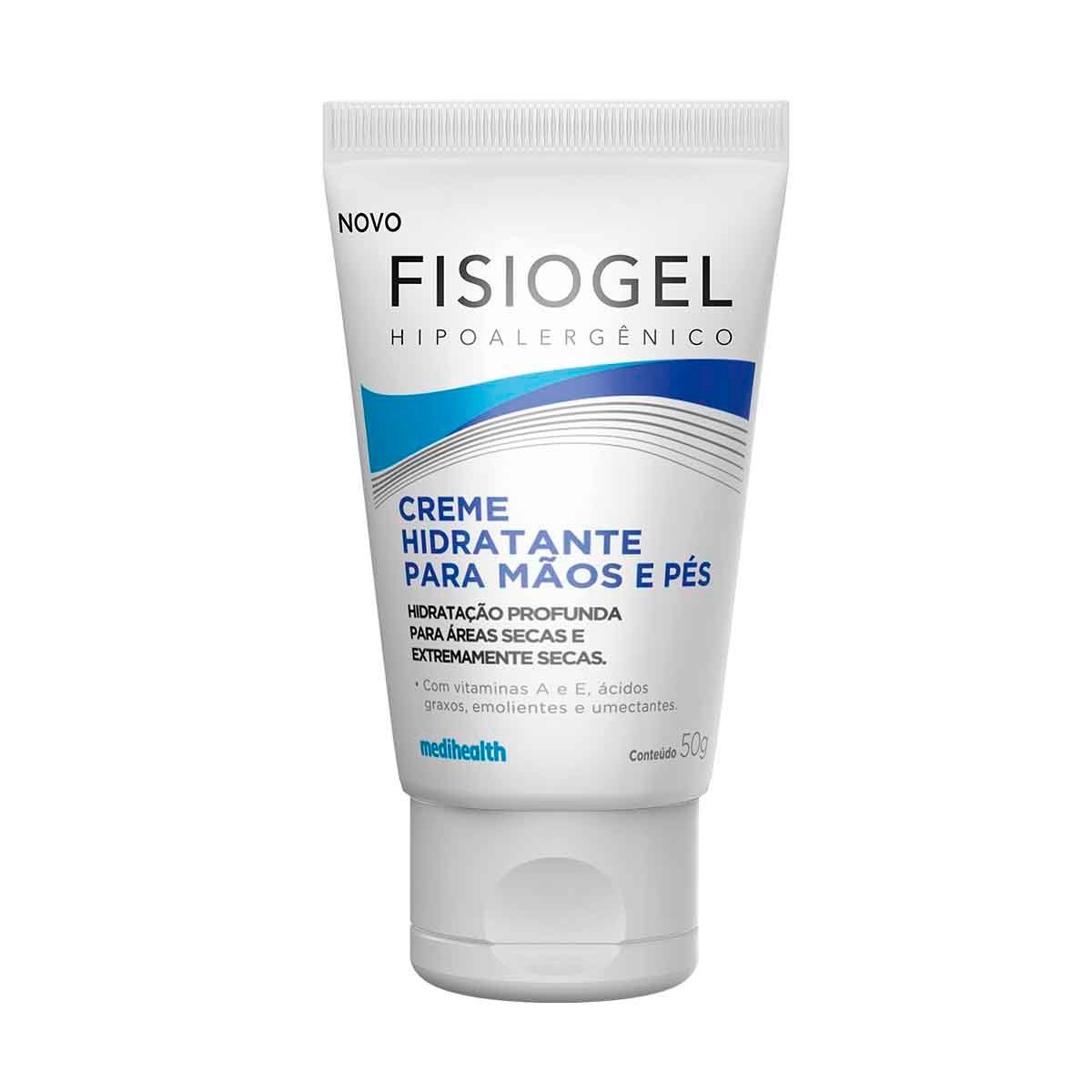 Creme Hidratante para Mãos e Pés Fisiogel Áreas Secas e Extremamente Secas 50g